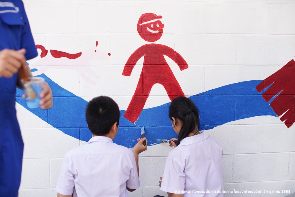 8.NIPPON-PAINT_ลากเส้นทางเดินปลอดภัย