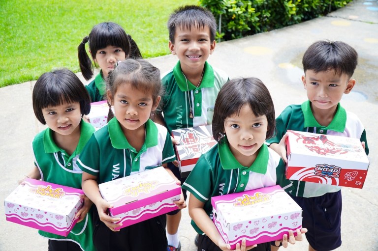 Students at Wat Nong Bua School