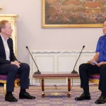 Prime Minister Anutin Charnvirakul  and Brad Smith, Microsoft Vice Chair and President